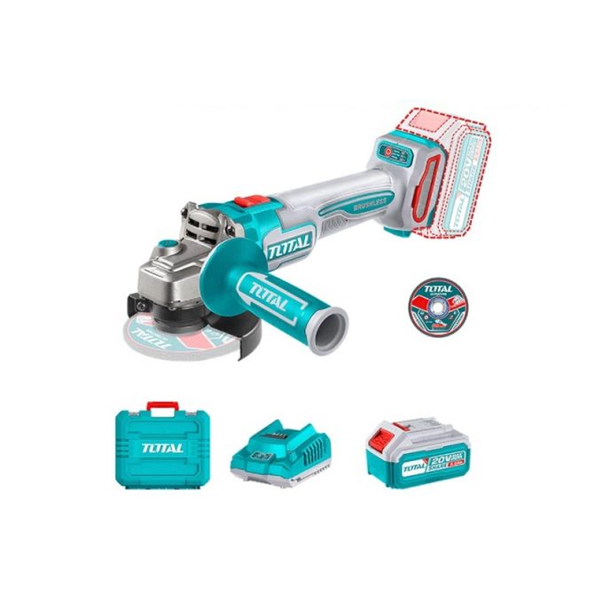 1-12-4.jpg Total Cordless angle grinder 20v - Image 1
