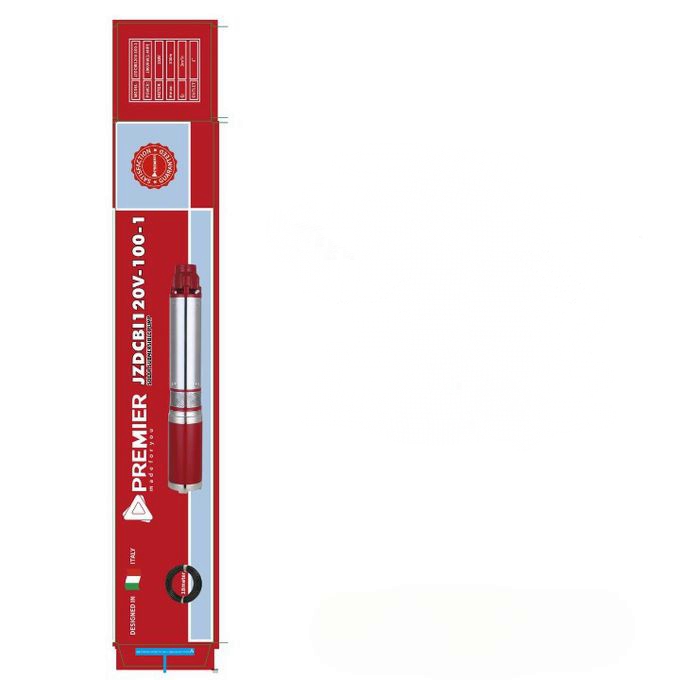 1-24.jpg Premier 100M DC Deep Well Solar Submersible Pump 1000Watts 120V Flow Rate 3M3/hr - Image 1