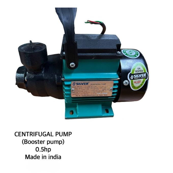 1-30-2.jpg Silver Centrifugal Electric Water Booster Pump 0.5HP - Image 1