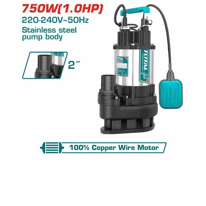 2-1-2.jpg TOTAL Sewage submersible pump 750W(1.0HP) - Image 1