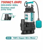 Total Sewage submersible pump 750W(1.0HP) 13M - Image 4