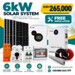 6kW Solar System with Lithium Battery